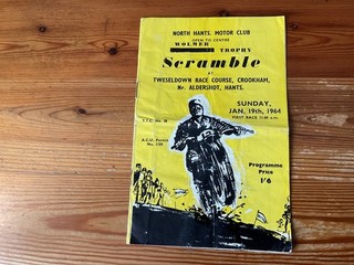 Tweseldown Aldershot scrambles programme 19/01/1964