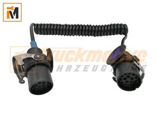 Elektrowendel Wendelflexkabel Spiralkabel 4,5m 15-polig 24V für LKW zu Anhänger