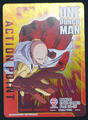 ワンパンマン　アクションポイント　100枚　プロモ　バンダイフェス　Bandai NM】One Punch Man Action Point Promo Card UAPR/OPM-AP01 Bandai