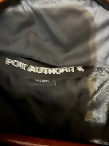 Mercedes Benz Port Authority Puffer Jacket Men XL Black Lightweight Logo image 3
