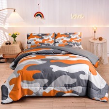 Meeting Story Kids Camo Bedding Set, Army Camouflage Bedding Queen Comforter