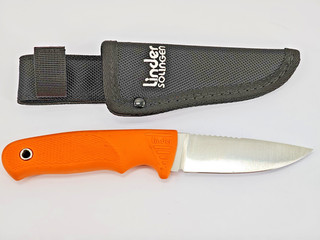Jagdmesser Jagd Messer Knife Linder Solingen ATS 34 Stahl feststehend #J035