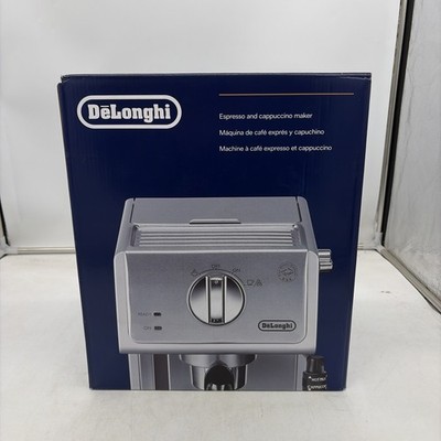 DeLonghi ECP3630 Manual Espresso Machine Cappuccino Maker Silver Stainless Steel