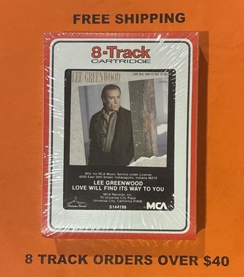 Lee Greenwood Love Will Find Its Way To You 8 track tape New/Sealed