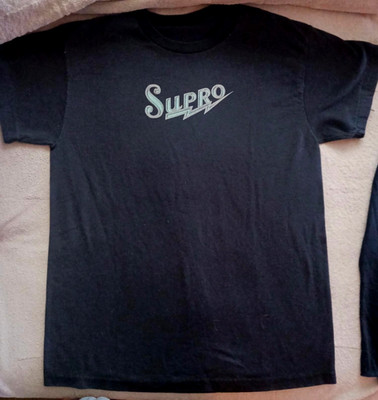 Black Supro Vintage Amp Logo T-Shirt - Guitar Amp Retro 1950s 1960s