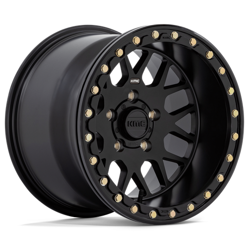 14x10 KMC Powersports KS235 GRENADE BEADLOCK Satin Black Wheel 4x156 (0mm)