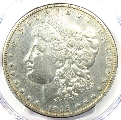 1895-S Morgan Silver Dollar $1 - Certified PCGS AU Details - Rare Date Coin!