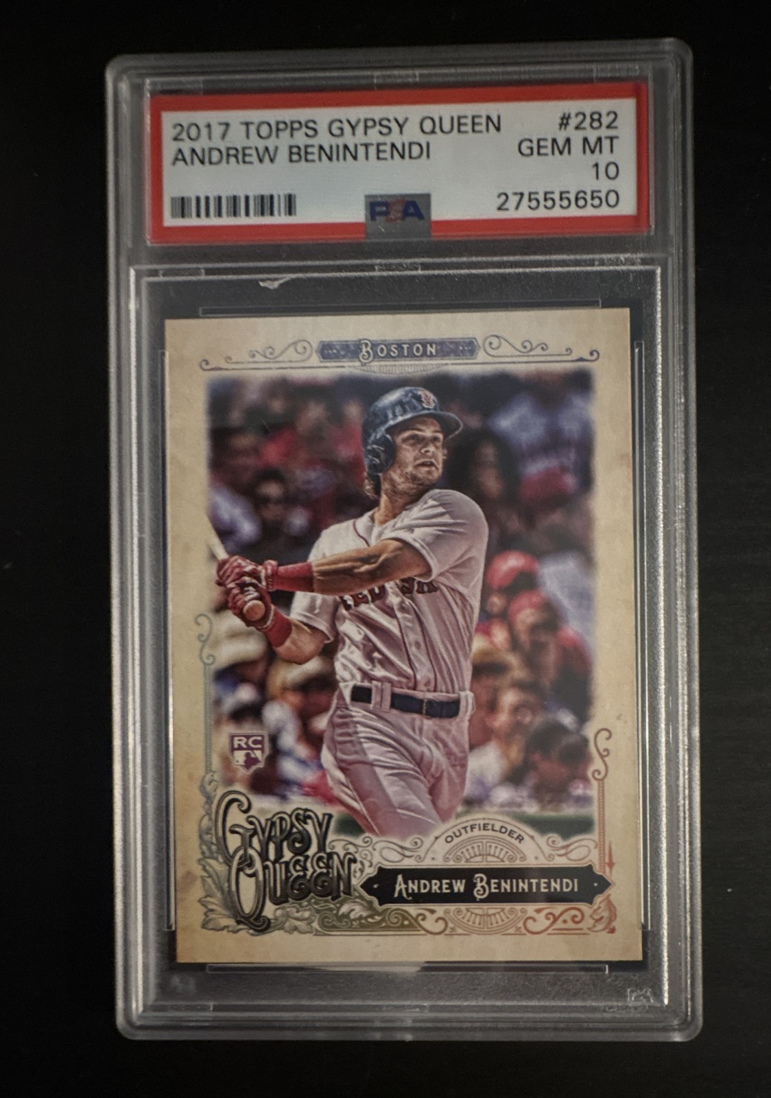 2017 Topps Gypsy Queen - Andrew Benintendi #282 (RC) - PSA 10 GEM MINT
