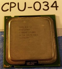 CPU034- SL7J6 Intel Pentium 4 530 3GHz/1M/800MHz Socket 775 Processor - Used