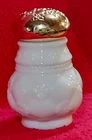 Vintage Avon Bird of Paradise Powder Satchet Milk Glass