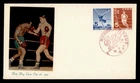 DR WHO 1957 JAPAN FDC SPORTS BOXING CACHET COMBO M67194