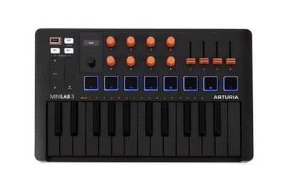 Arturia MiniLab 3 Champagne   25 Key USB MIDI Keyboard Controller With 8...