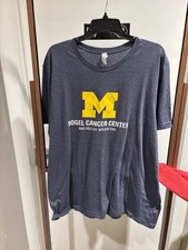 Camiseta University of Michigan Rogel Cancer Center talla XXL. Manga corta. 52/48