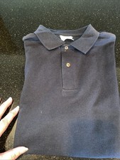 Hanes Black Pique HW Polo Size M NWT