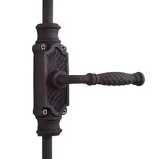 Signature Ironmongery Havering Door Iron Cremone Bolt Hardware Black Powder Coat