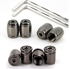 Dsycar 8 Pack Locking Tire Valve Caps Anti Theft Design With O Rubber Ring...