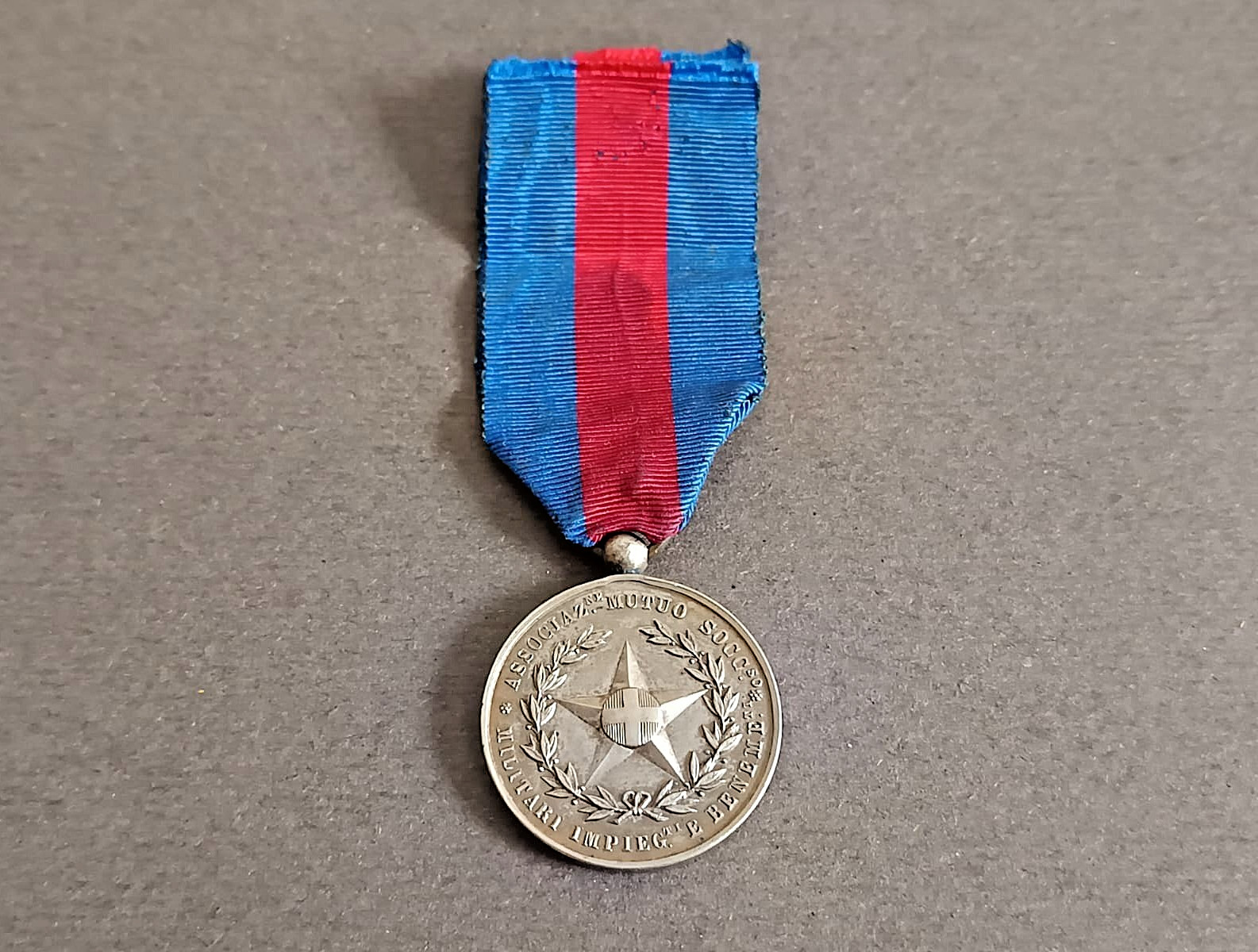 1883 - Medaglia Associazione Mutuo Soccorso Militari Impiegati e Benemeriti