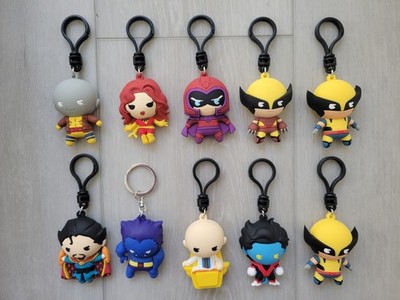 Marvel X-Men Figural Bag Clips Wolverine Phoenix Prof X  Nightcrawler Morph