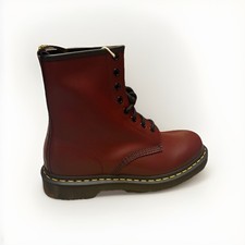 Stivali Dr. Martens 1460 rosso bordeaux pelle 8 occhielli - donna taglia 7US