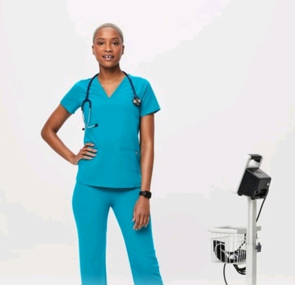 Figs Teal Izabel Pants Size XL and Casma Top Size XL Sold-out image 4