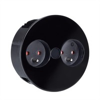 Bachmann Twist VerläNgerungskabel 2 M Ac-AusgäNge Indoor Schwarz 931.152 ~D~