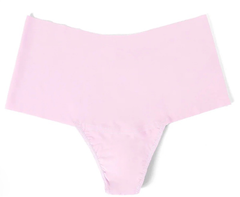 NWT Hanky Panky S Breathe Hi Rise Thong Underwear Panty Pink 119273