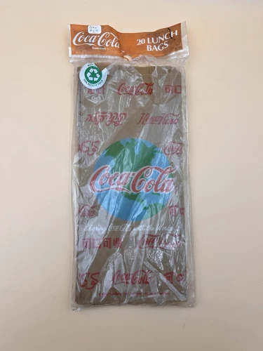 Vintage 1992 Coca Cola Paper Lunch Bags 20