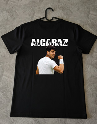 Carlos Alcaraz Tennis T-Shirt - Grafik T-Shirt Champion Slam