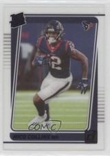 2021 Panini Clearly Donruss Rated Rookie Purple Nico Collins #80 0w27