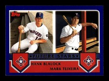 HANK BLALOCK / MARK TEIXEIRA ⚾ 2002 Topps RC #324 Texas Rangers NM