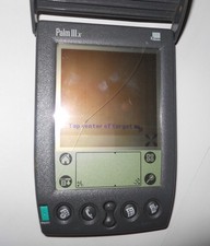 Vintage 3Com Palm Pilot Handheld Organizer Palm IIIx - Works As Is Glass Crack