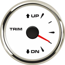 Marine Trim Gauge UP DN Boat Trim Balance Gauge Meter 52mm Trim Tilt Indicator 0