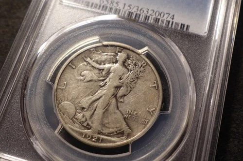 1921-S PCGS F15 Walking Liberty Half Dollar Nice Coin Amazing Looks VF SLABZ