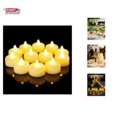 12/24/50/100/150 Pack Flameless LED Tea Lights Candles Battery Operated, Elec...
