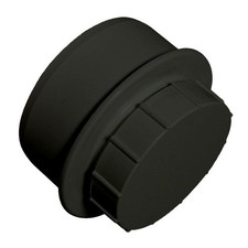 FLOPLAST 110mm Soil Screwed Access Cap - Black - FREE Next-Day Delivery
