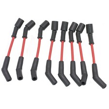 Pertronix 808429 Wires 8MM GM LS 45 Degree Boots Red