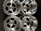 Tamiya Clod Buster Bull Head 4WD Alloy Wheels set silver c type