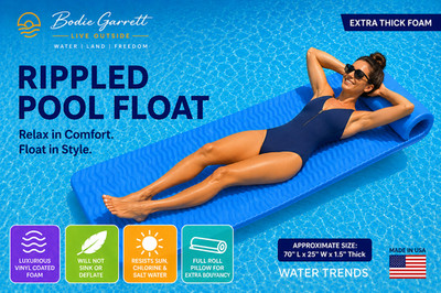 Extra Thick Blue Softie Foam Pool Float 70  Luxury Floating Pad Raft Pool Mat