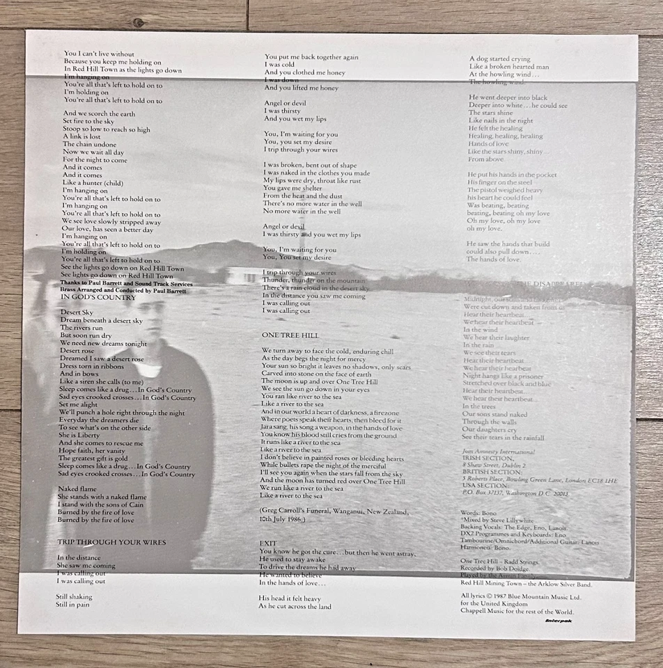 U2 Superb RARE Zimbabwe Pressing The Joshua Tree Sting INXS The Police Gabriel - Image 4 of 4