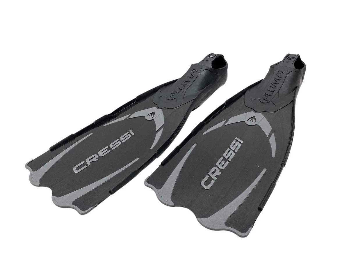 Cressi Pluma Tauch-Füsslingflossen Gr. 39-40 schwarz-silber