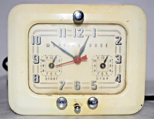 Vintage Westinghouse TC-81 Electric Kitchen Clock & Timer – 1940s – WORKS