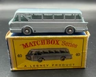 Vintage Original Boxed Lesney Matchbox #40 Royal Tiger Coach Die-Cast Car