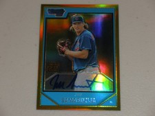 2007 Bowman Chrome Gold Refractor Autograph Auto #227 Jeff Samardzija 28/50 RC