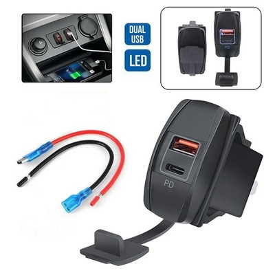 Low Resistance Wire Dual USB Charger Socket Stabil and Smooth Charging in Car