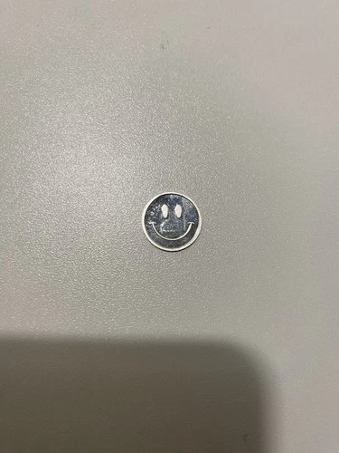 1g .999 Fine Silver Pan Silver Company Solid Silver Smiley Happy Face Emoji Coin