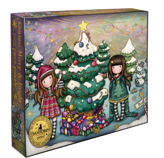 Gorjuss - Puzzle natalizio - Allegro e luminoso. 50x68 cm. 1000 pezzi. Santoro