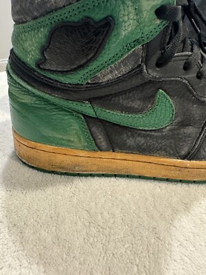 Air Jordan 1 Retro High Pine Green Aged Distressed Men’s 11.5 Nike Custom Air Jordan 1 Retro High Pine Green Aged Distressed Men main image 2