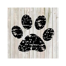 Paw Print Pets Rustic Farmhouse Style White Wood Sign Wall Décor B3-12120001069