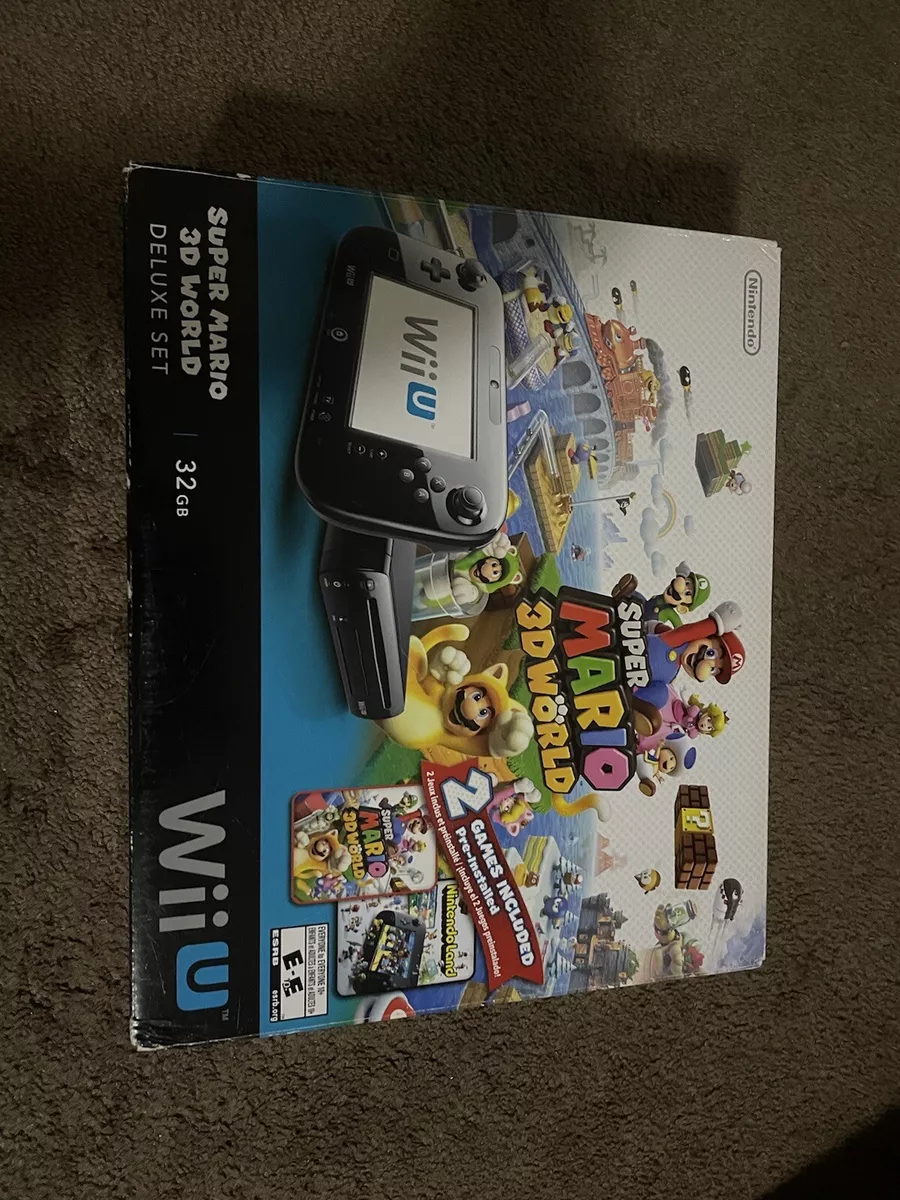 Nintendo Wii U Super Mario 3D World Deluxe Bundle (Black)