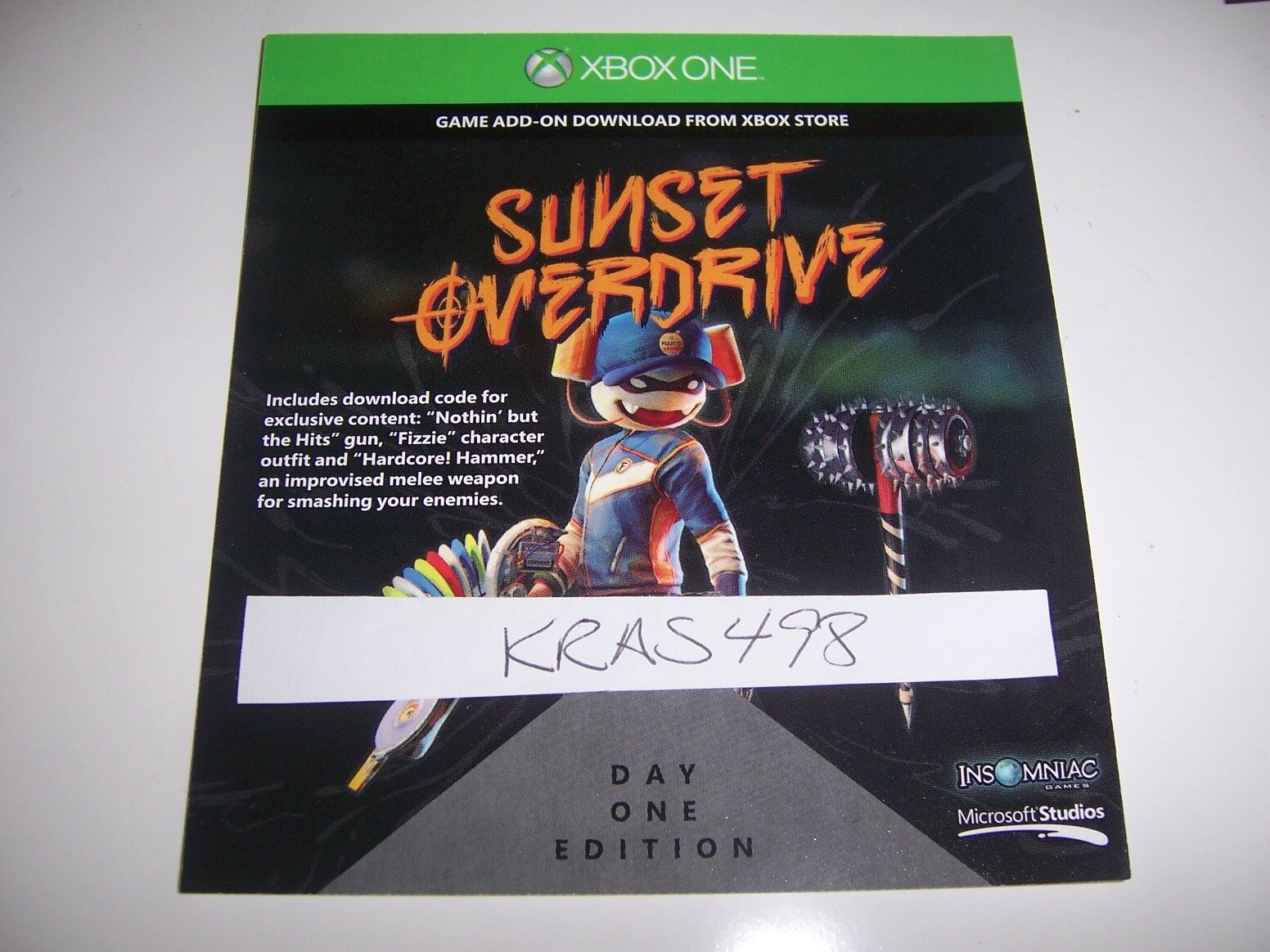 Sunset Overdrive Preorder Bonus DLC Xbox ONE